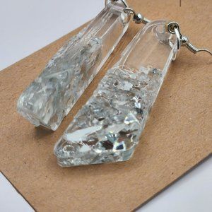 NEW Shattered Glass Icicle Earrings